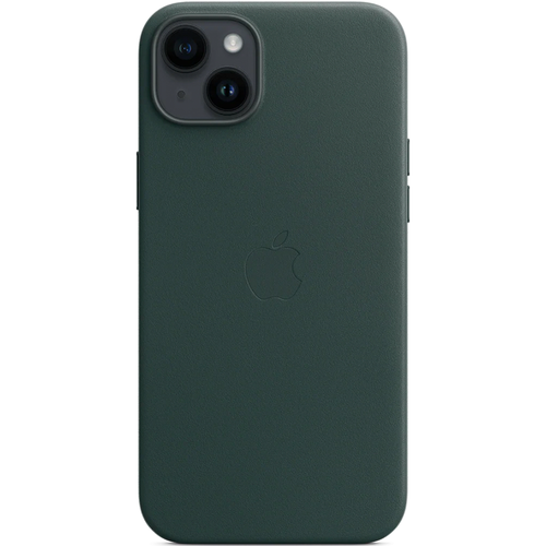 Кожаный чехол с поддержкой MagSafe Apple Leather Case для iPhone 14 Plus, Forest Green (Зеленый лес)