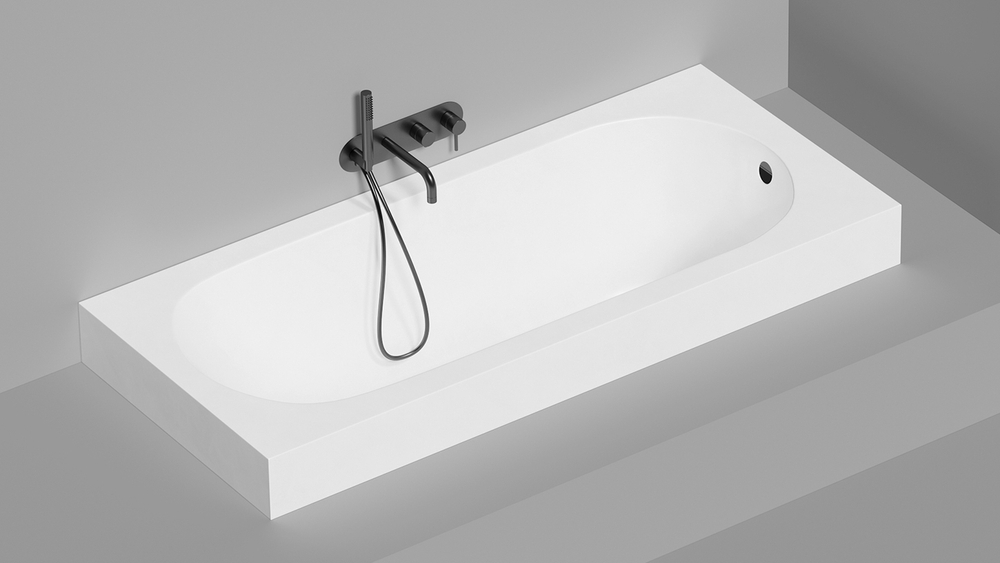 Ванна встраиваемая ORNELLA 180 матовая S-Stone