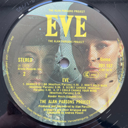 Винтажная виниловая пластинка LP The Alan Parsons Project Eve (Германия 1980)