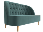 Кушетка Амиса, Бирюзовый\Коричневый, Велюр, 109828