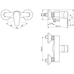 Смеситель Ideal Standard CERAFINE MODEL D BC493AA  для душа