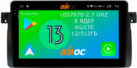 Магнитола для BMW 3 (E46) 1998-2006 - Airoc 2K AU-2741 на Android 13, TS20, 12/512Гб, SIM-слот