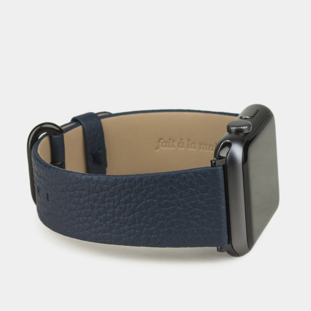 Ремешок для Apple Watch 40/41/42 mm из кожи теленка, цвета синий