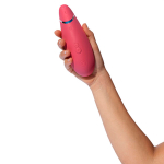 Розовый вакуумно-волновой клиторальный стимулятор Womanizer Premium 2 Raspberry WZ212SG7