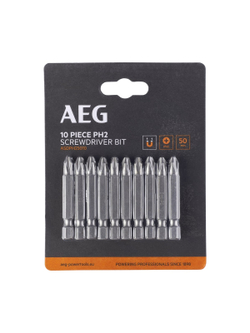 Биты 10 шт, РН2, 50 мм AEG ASDPH25010 4932479504