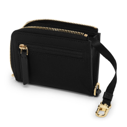 Портмоне для карточек на молнии/Black-Gold