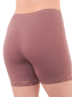 Панталоны из хлопка с эластичным кружевом по ноге (Размер: 6X) (Цвет: бежевый)