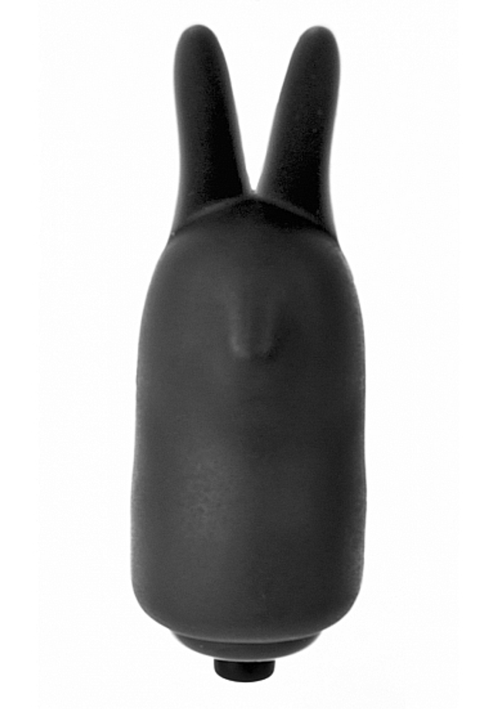 Черный вибростимулятор на палец Power Rabbit (Цвет: черный)
