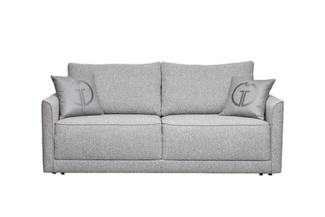 Диван Garda Decor Портофино (Portofino) 200 двухм раскл с кантом букле серый Orso-Ser+Enzo902