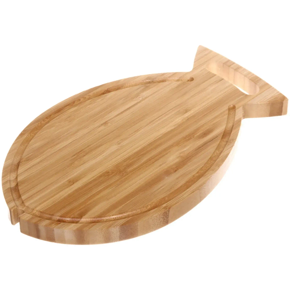 Доска бамбуковая для подачи и сервировки «SHEF» 32,5*20см Рыбка