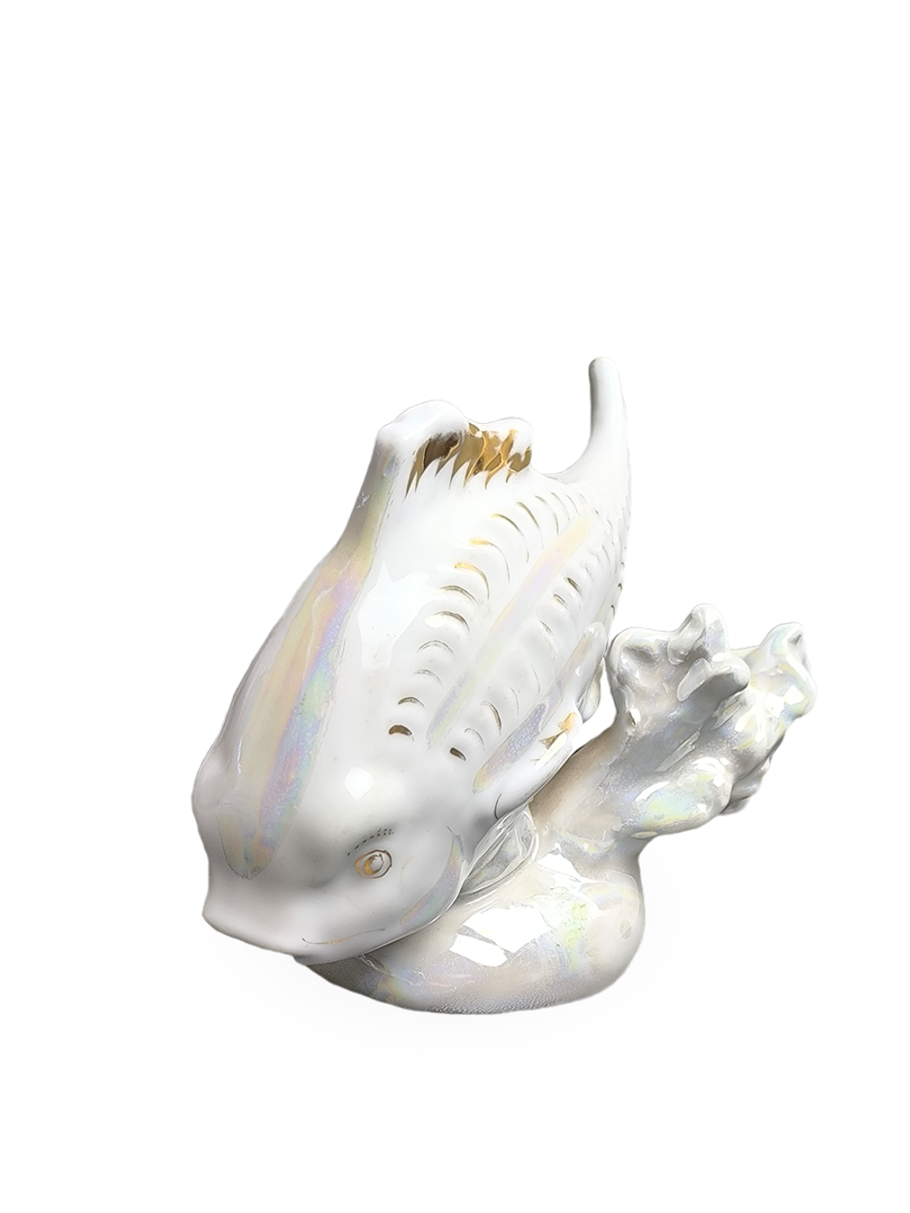 Фарфоровая статуэтка "Рыба - карп" Дулево