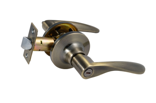 Защелка-Комплект  S-Locked 3901-03  AB с фалевыми ручками фикс.  БРОНЗА  /122938