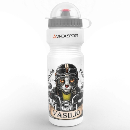 Фляга велосипедная с защитой от пыли, дизайн VASILIO,750мл, инд. упак. Vinca sport