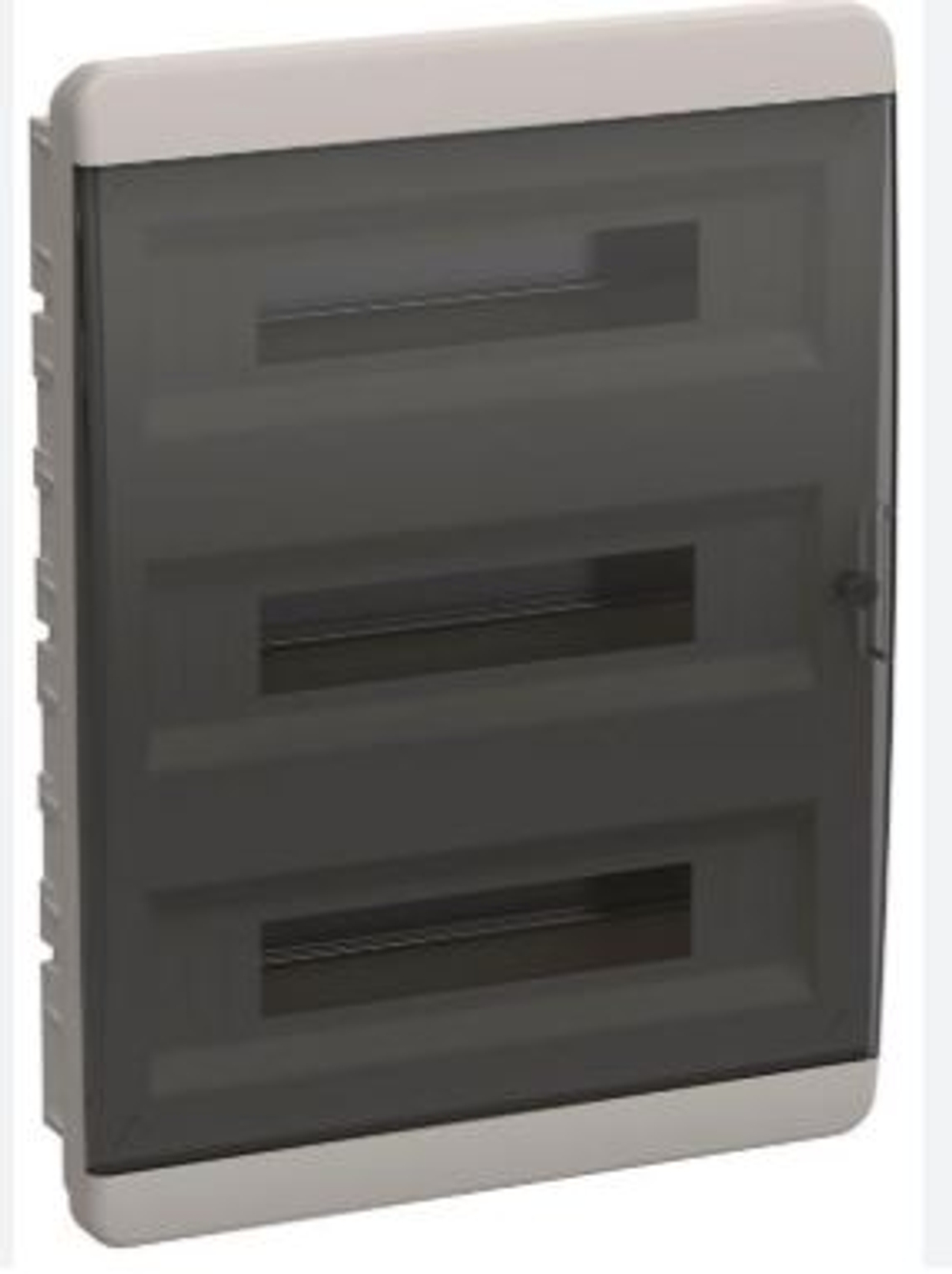 Корпус ЩРВ-П-54 TEKFOR IP41 черн. прозр. дверь пластик. IEK TF5-KP12-V-54-41-K01-K03