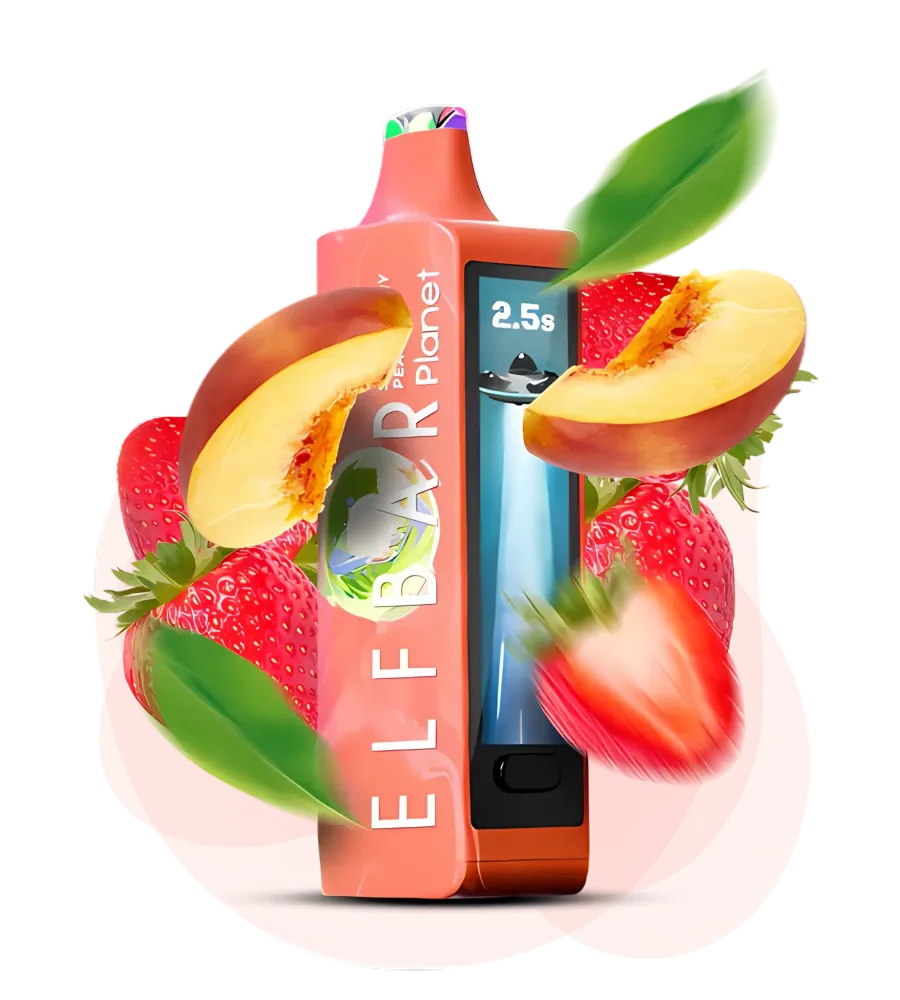 Elf Bar Planet 25000 - Strawberry Peach (5% nic)