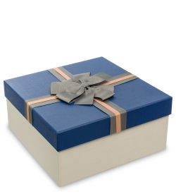 WF-80/3-A Коробка «Квадрат» цв.беж./син.