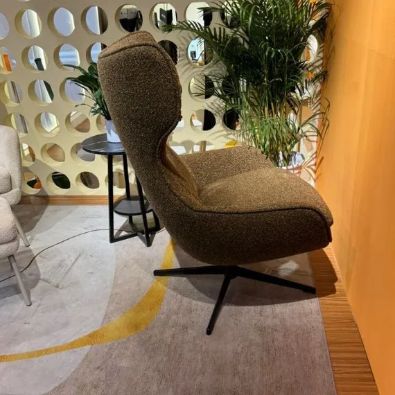 Крутящееся кресло Gamma, коричневое букле