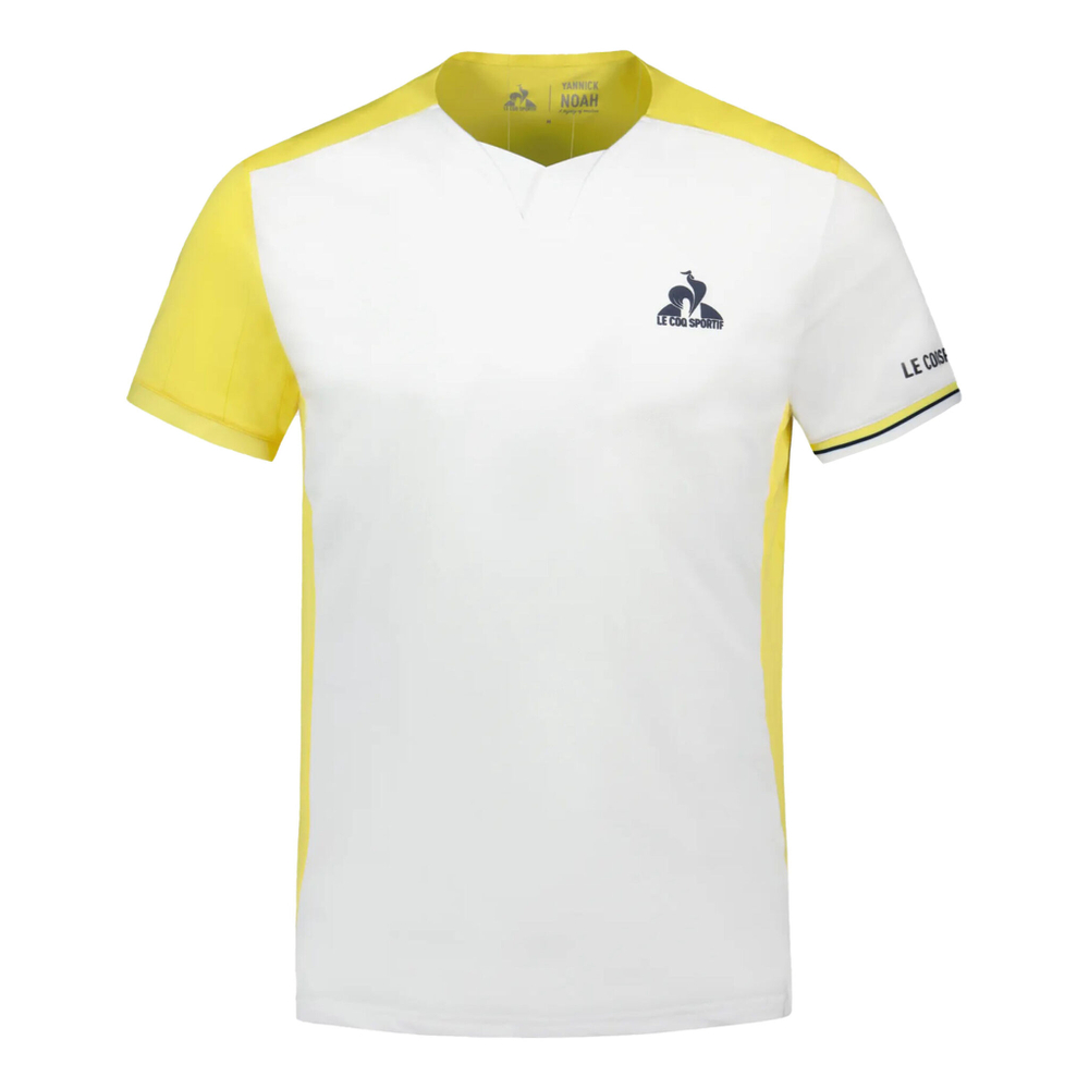 Мужское теннисное поло Le Coq Sportif Pro 23 N°1 T-Shirt Men - White
