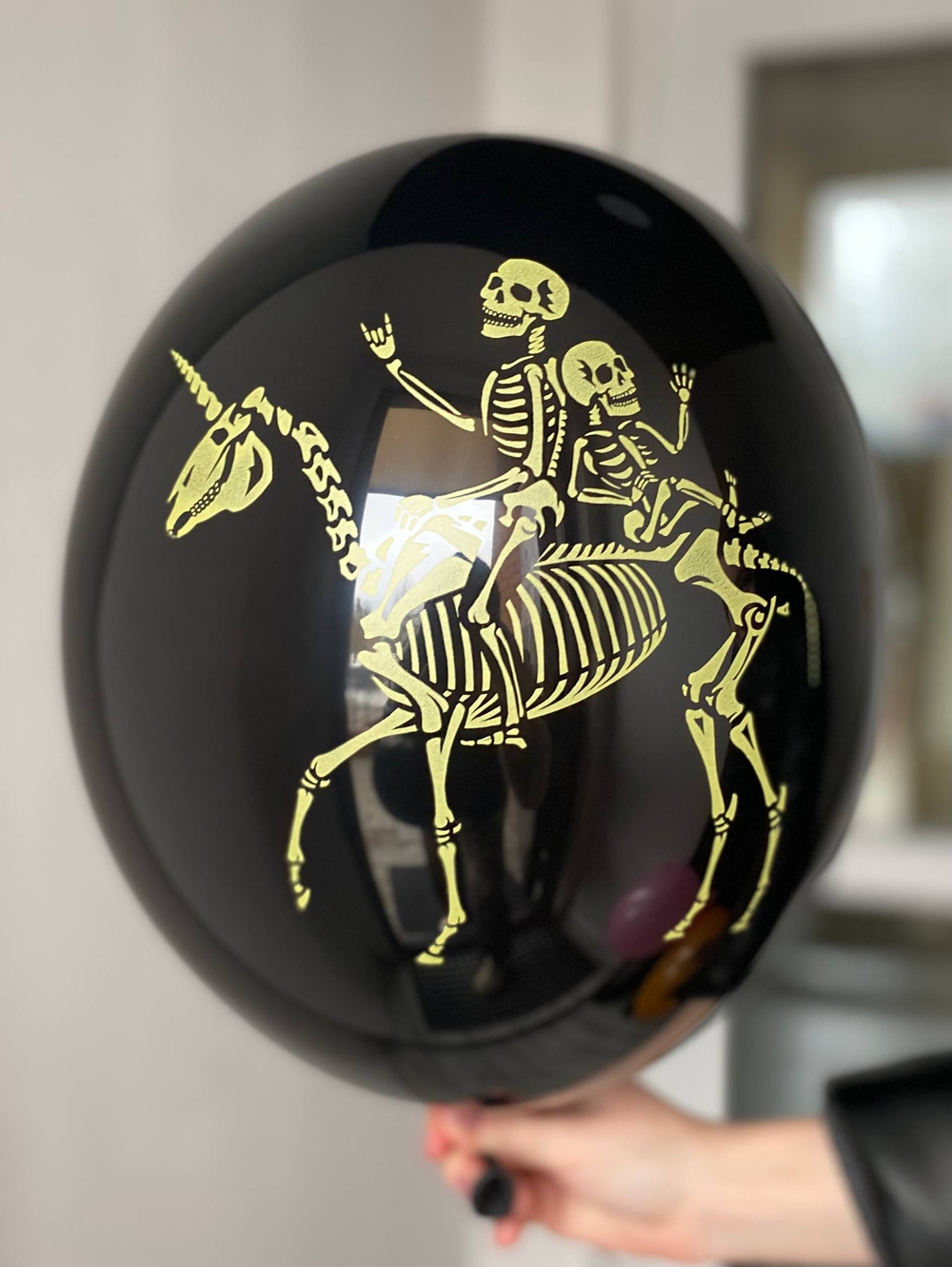 Воздушный шар с рисунком Хэллоуин/тыква 35см ПАЛИТРА №4353