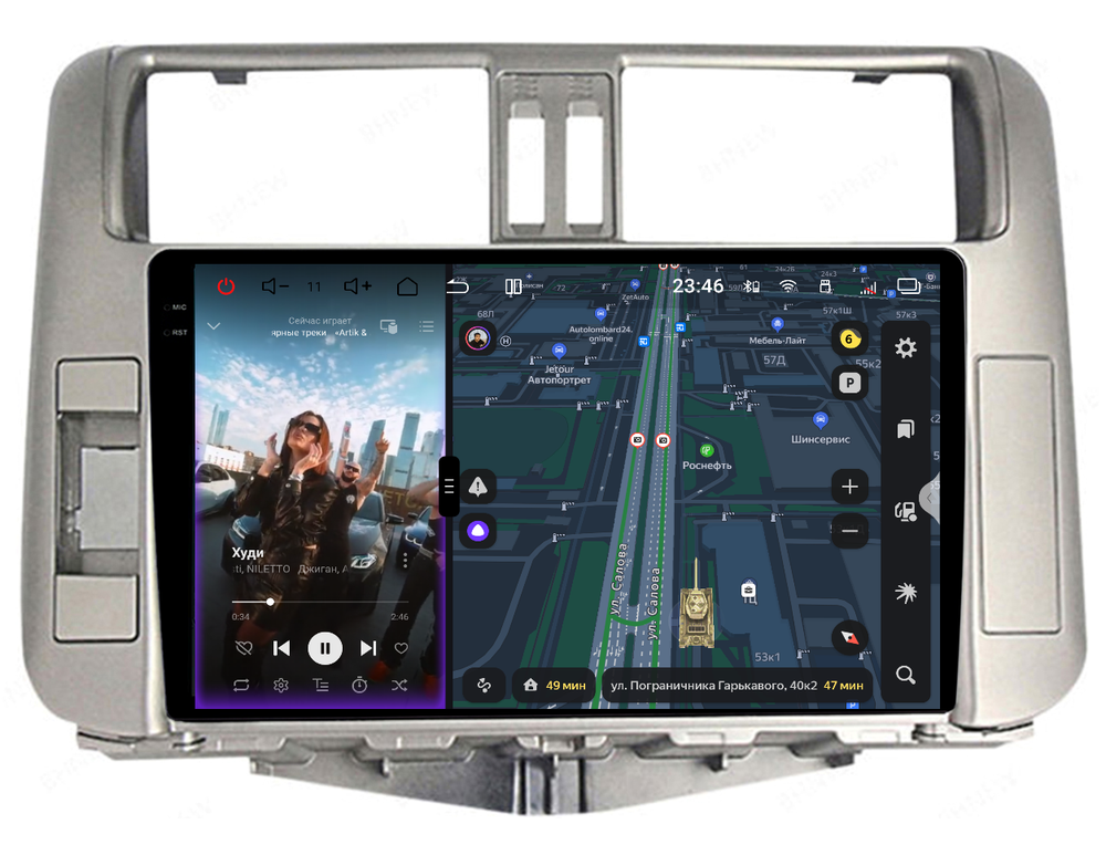 Магнитола для Toyota Land Cruiser Prado 150 2009-2013 - Redpower 85065S PRO/PROmax ТОП звук, 2K QLED, Android 14, CarPlay, 4G SIM-слот