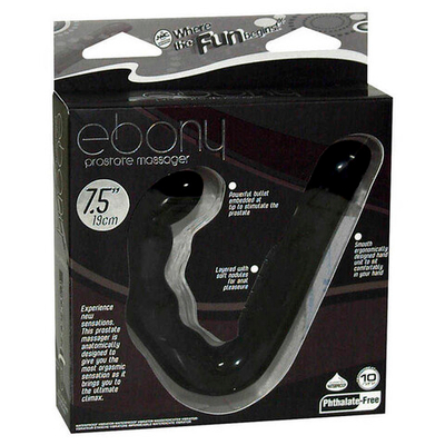 Массажер простаты Ebony Prostate Massager (Цвет: черный)