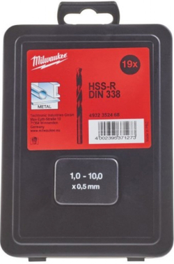 Набор сверл по металлу HSS-R, 19 шт. Milwaukee