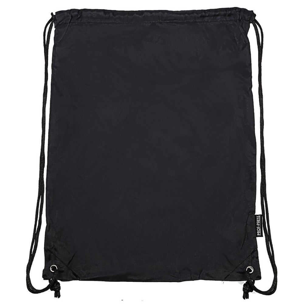 Мешок для сменной обуви 1 отделение Проф-Пресс, 340х450 мм, двойной шнурок, "Чёрный"