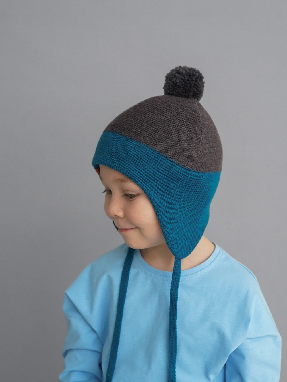 Шапка весенняя/осенняя вязаная (Атлантида) КОДИ