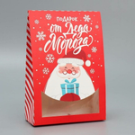 Коробка подарочная 15×7×22см складная «Дед Мороз» (Дарите Счастье)