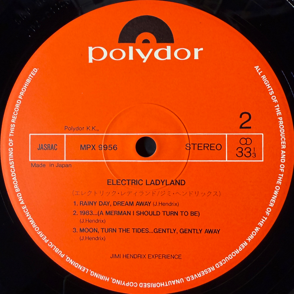 The Jimi Hendrix Experience ‎– Electric Ladyland 2LP (Япония 1980г.) Т