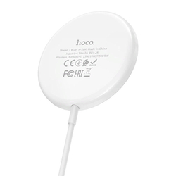 Беспроводное зарядное устройство Hoco Qi Magnetic MagSafe Wireless Fast Charger (CW29) для Apple iPhone 15W Белый