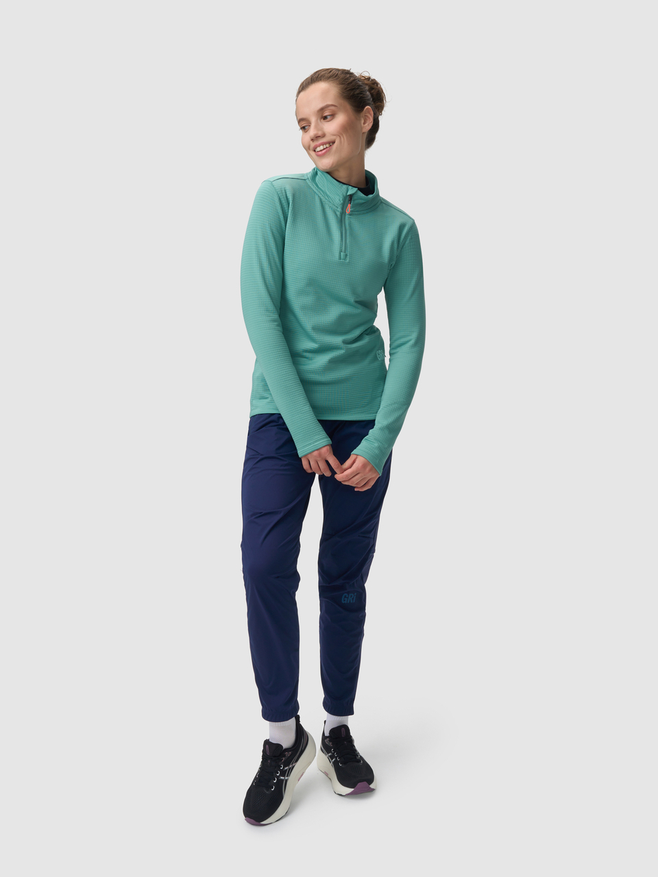 Лонгслив женский Винд зеленый