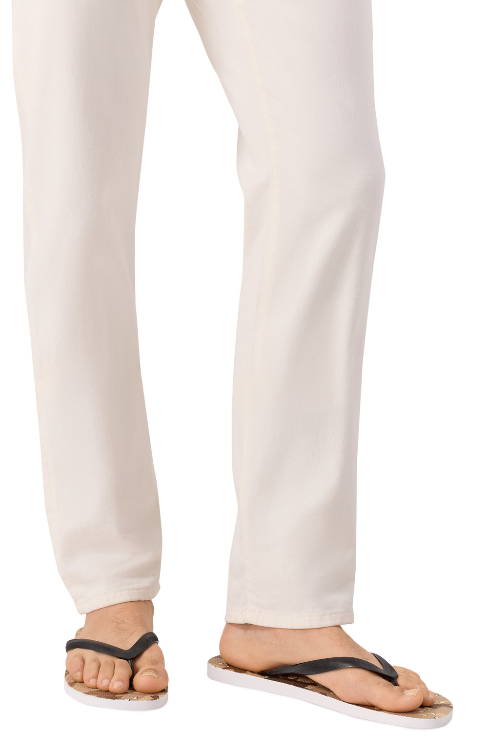 Шлепки MC Saint Barth Tommy коричневый камуфляж