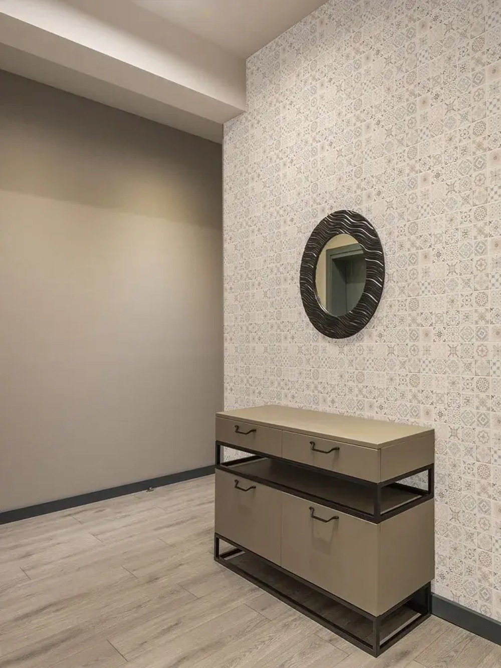 Декоративная стеновая панель ПВХ Пэчворк бежевый 482х482 мм