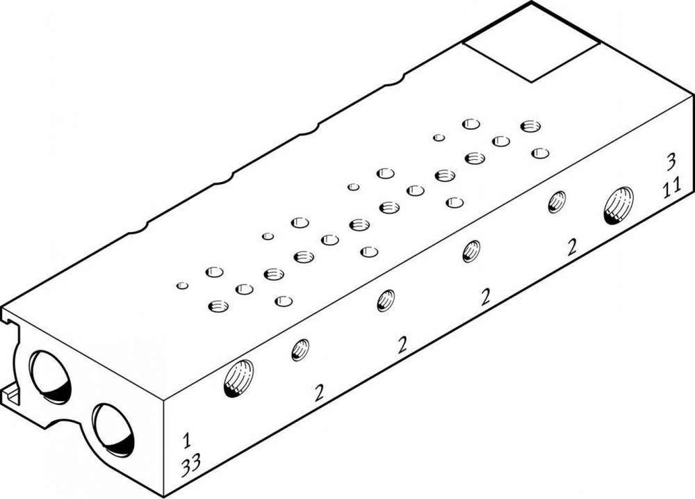 MHA1-PR6-3-M3-PI-PCB Плита для блочного монтажа