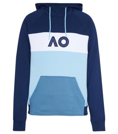 Мужская теннисная кофта Australian Open Hoodie Colourblock Stripe - разноцветный