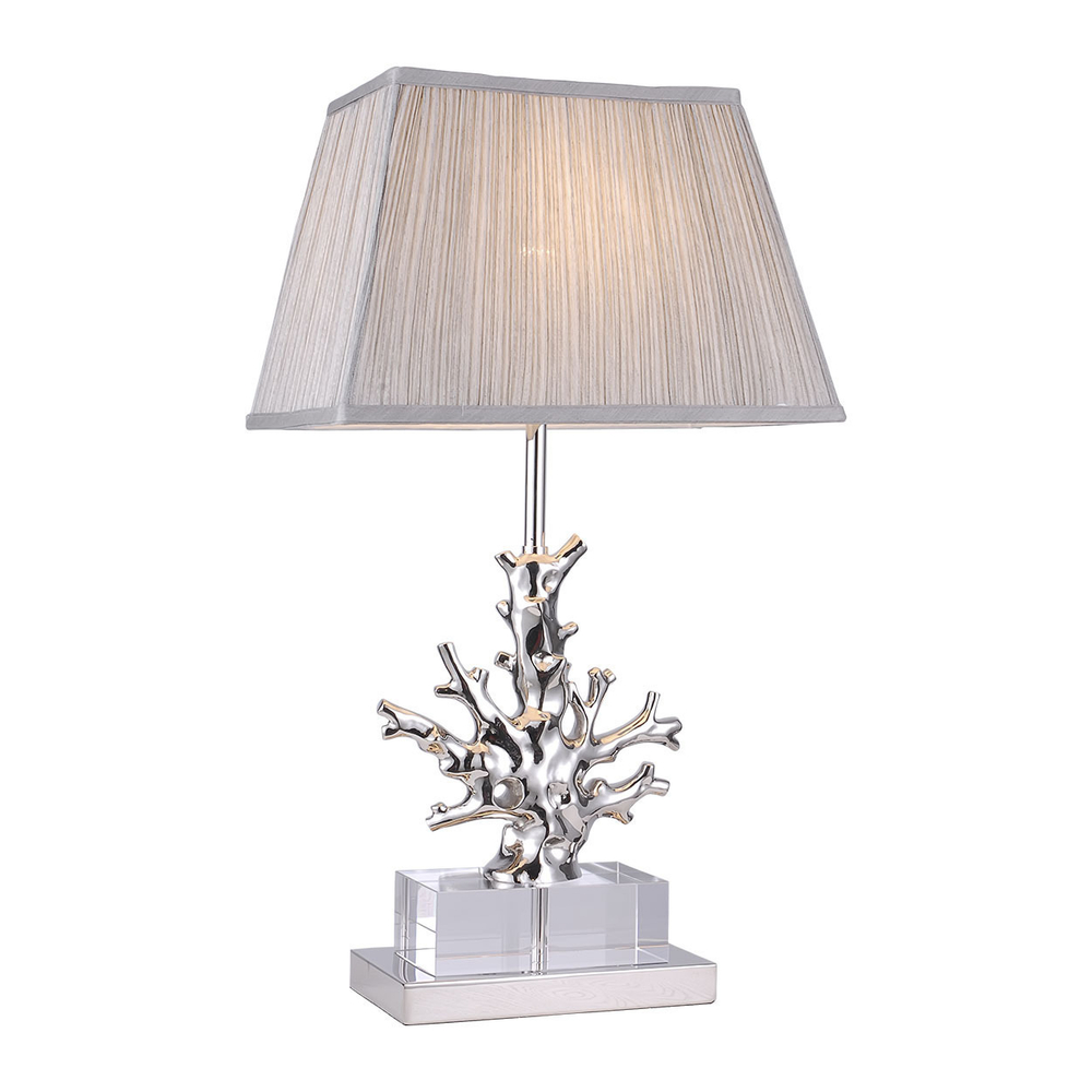 Garda Decor Лампа настольная "Silver coral"