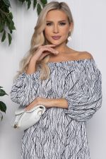 Платье Влюблена в лето (бело-синее) П10544 LT Collection