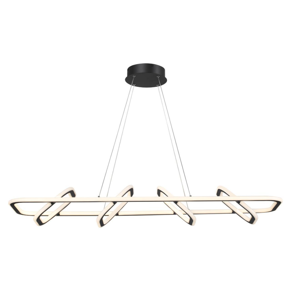 359185 OVER NT23 000 черный Светильник подвесной диммируемый, в комплекте пульт ДУ IP20 LED 4000К 175W 220V ONDO