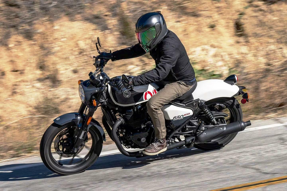 Royal Enfield Shotgun 650 Stencil White (Premium)