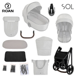 Детская коляска Roan Sol 3 в 1 с автокреслом Avionaut Silver Black RSL/1017 Raven/Black