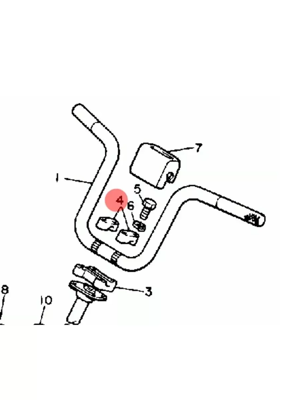 Кронштейн держателя руля 1E6 234 410 000