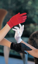 Красные коротенькие перчатки (Цвет: красный)