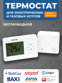 Термостат комнатный радио ZOTA ZT-02W