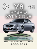 Щетки стеклоочистителя HUOYE Y8 600/500 мм на Brilliance M1 | Hook/J-Hook