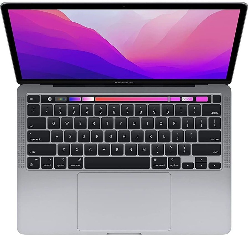 Ноутбук Apple MacBook Pro A2338 M2 8 core 8Gb SSD256Gb/10 core GPU 13.3" IPS (2560x1600)/ДА Mac OS grey space WiFi BT Cam (MNEH3LL/A)
