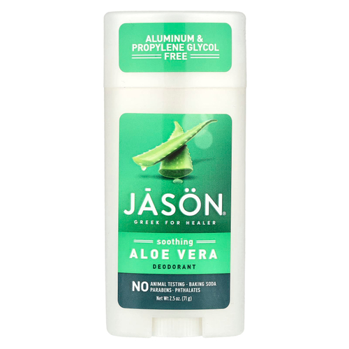 Jason Natural, успокаивающий дезодорант-стик с алоэ вера, 71 г (2,5 унции)