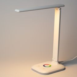 Настольный светильник ЭРА NLED-502-11W-W светодиодный с RGB ночником белый