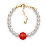 Браслет из Майорки с бусиной M&M, gold