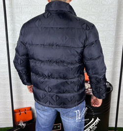 Пуховик CD Dior премиум темно-синий